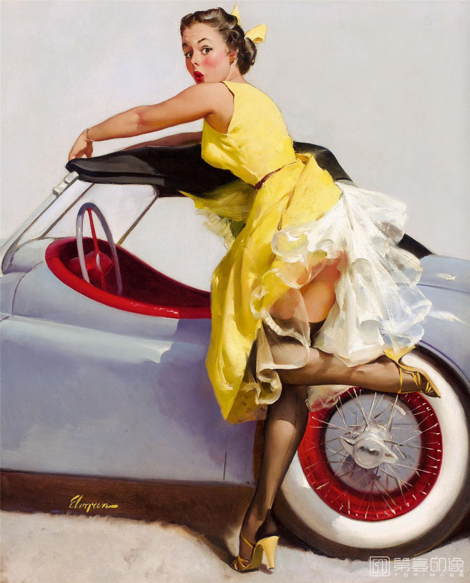 油画-吉尔·艾尔夫格雷恩 Gil Elvgren 作品集-81